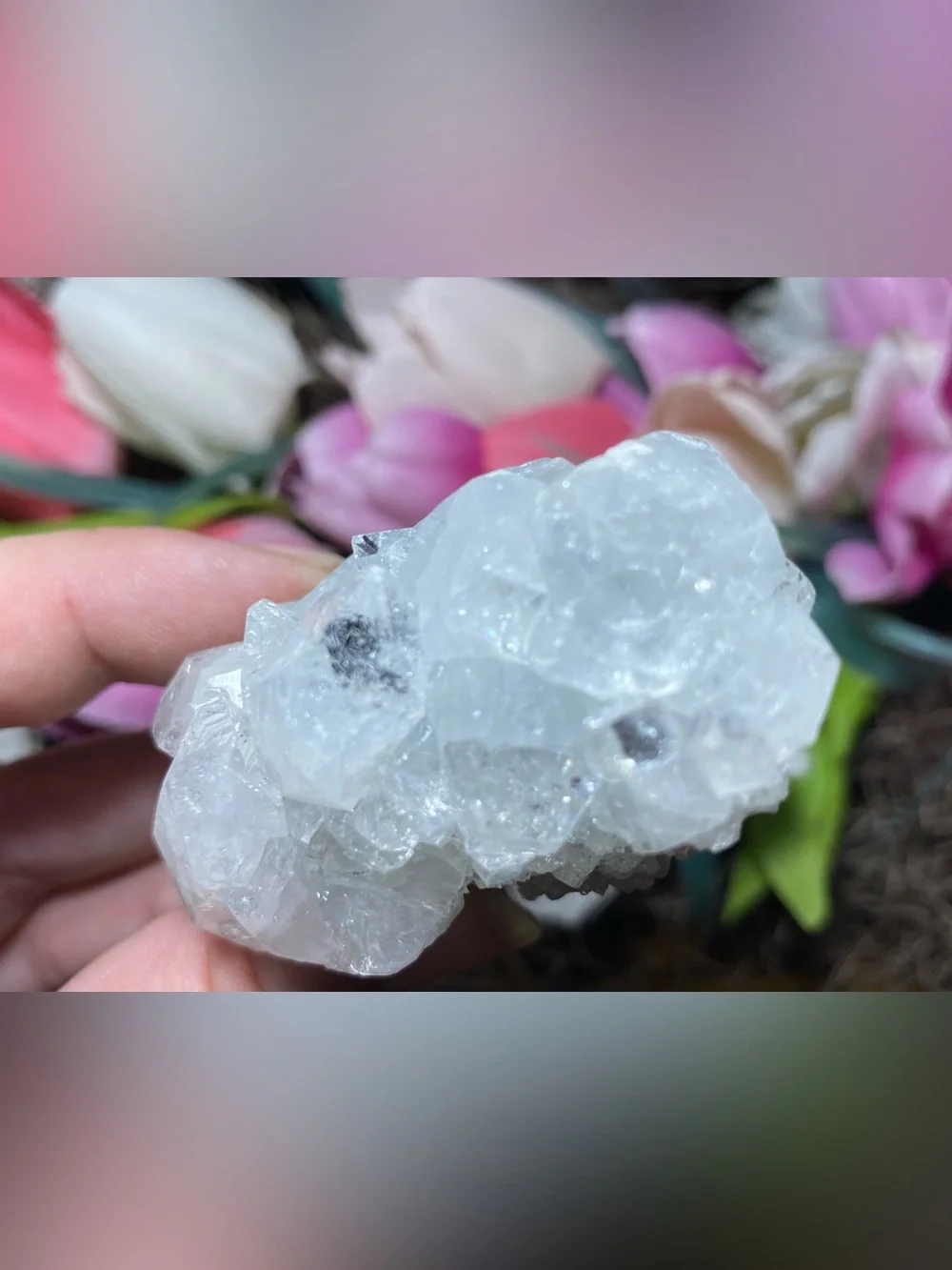 Apophyllite Stalactite Cluster
